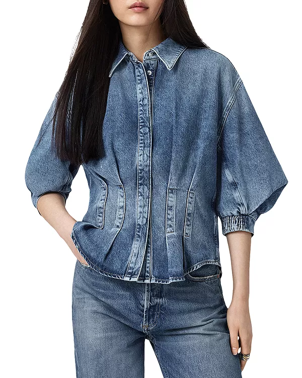 Джинсовая рубашка Нэнси Allsaints, синий
Джинсовая рубашка Нэнси Allsaints, синий