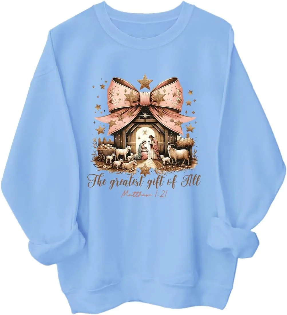 Свитшот с рождественской сценой
Свитшот с рождественской сценой