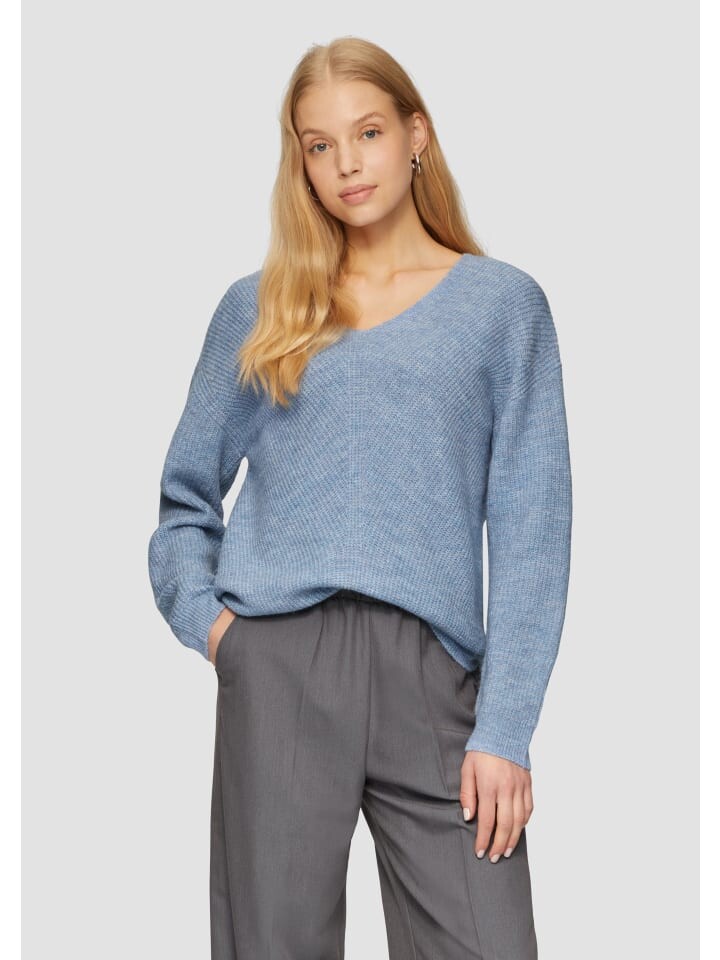 Пуловер QS Strickpullover langarm, синий
Пуловер QS Strickpullover langarm, синий