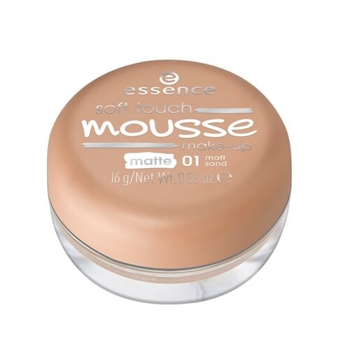 Матирующая основа-мусс 01 Matt Sand, 16 г Essence, Soft Touch Mousse
Матирующая основа-мусс 01 Matt Sand, 16 г Essence, Soft Touch Mousse