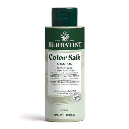 Color Safe Shampoo Color Protection 260 мл Нормализующий шампунь для окрашенных волос с органическим алоэ вера Кислотный pH 93% Натуральные ингредиенты Herbatint
Color Safe Shampoo Color Protection 260 мл Нормализующий шампунь для окрашенных волос с органическим алоэ вера Кислотный pH 93% Натуральные ингредиенты Herbatint