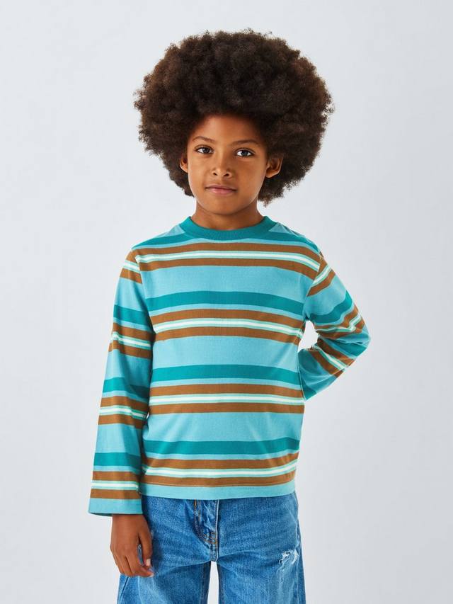 Детский топ с длинными рукавами в смелую полоску John Lewis, Green Stripe
Детский топ с длинными рукавами в смелую полоску John Lewis, Green Stripe