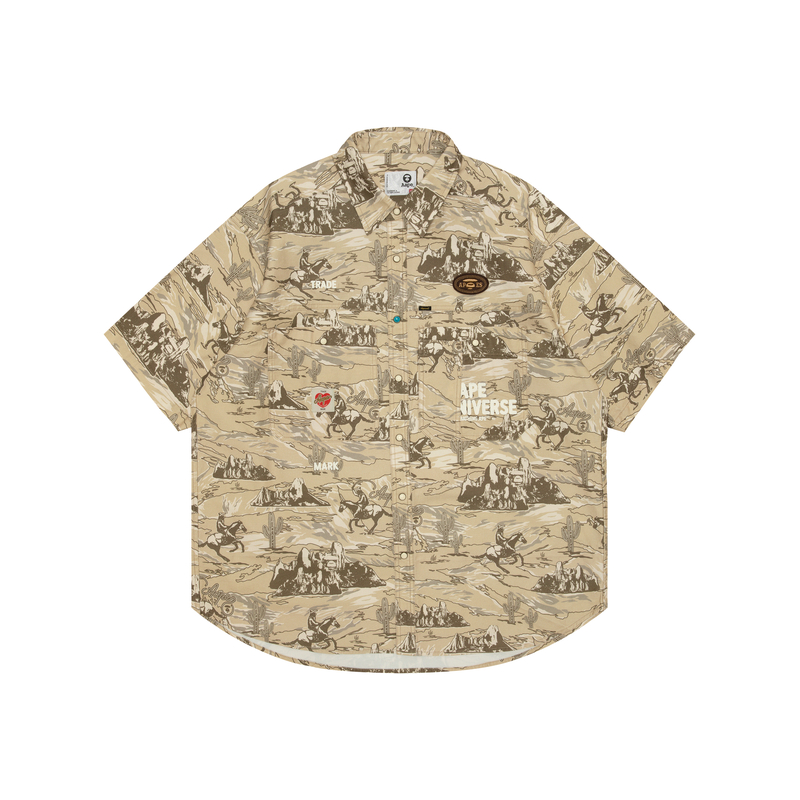 Рубашка с вышивкой логотипа A Bathing APE Aape, коричневый
Рубашка с вышивкой логотипа A Bathing APE Aape, коричневый