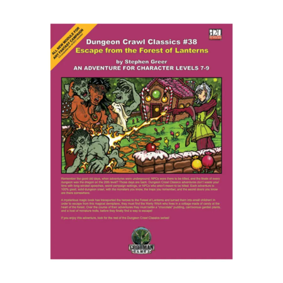 Модуль Escape from the Forest of Lanterns, Dungeon Crawl Classics - #31-45 (d20)
Модуль Escape from the Forest of Lanterns, Dungeon Crawl Classics - #31-45 (d20)