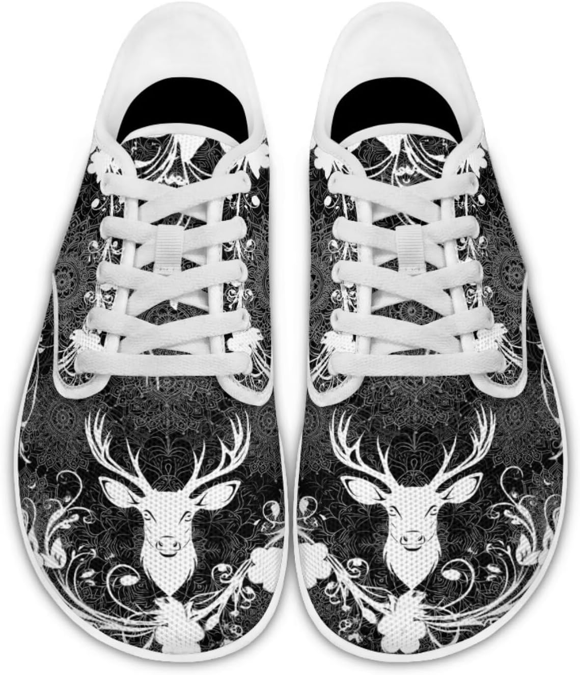 Кроссовки для женщин и мужчин с широким носком, нулевая посадка, минималистичные, комфортные для тенниса, офиса и повседневной носки Pointodoor, Deer Boho Mandala Print
Кроссовки для женщин и мужчин с широким носком, нулевая посадка, минималистичные, комфортные для тенниса, офиса и повседневной носки Pointodoor, Deer Boho Mandala Print