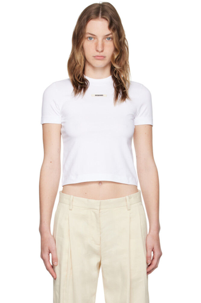 Белая футболка Les Classiques 'Le t-shirt Gros Grain' JACQUEMUS
Белая футболка Les Classiques 'Le t-shirt Gros Grain' JACQUEMUS