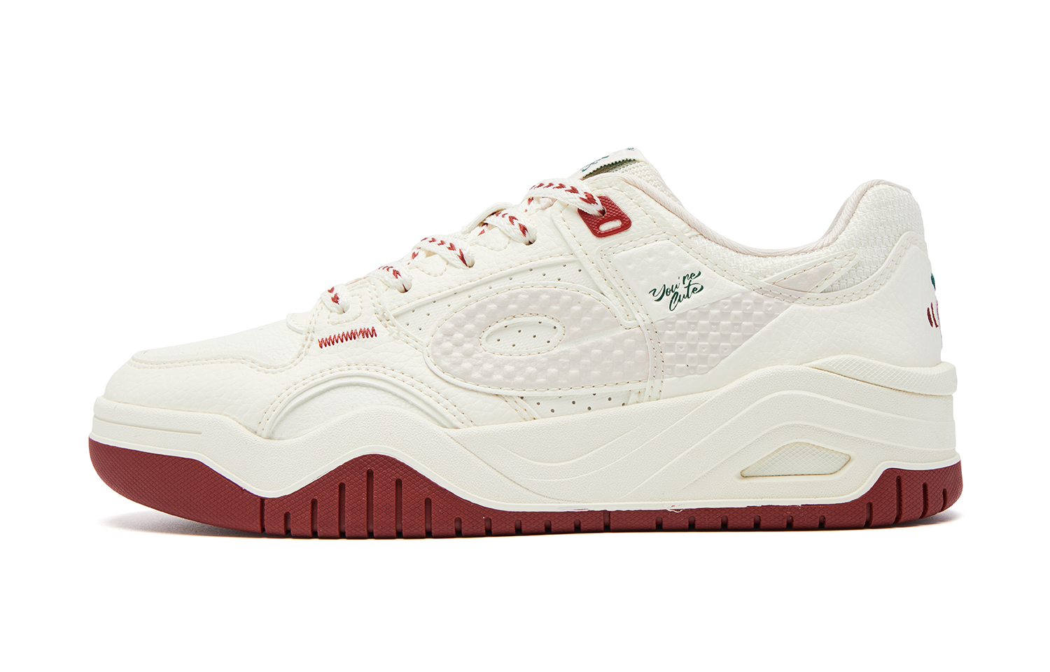 QIAODAN Нескользящие износостойкие низкие кроссовки для скейтбординга, мужские, цвета слоновой кости, белого и красного
QIAODAN Нескользящие износостойкие низкие кроссовки для скейтбординга, мужские, цвета слоновой кости, белого и красного