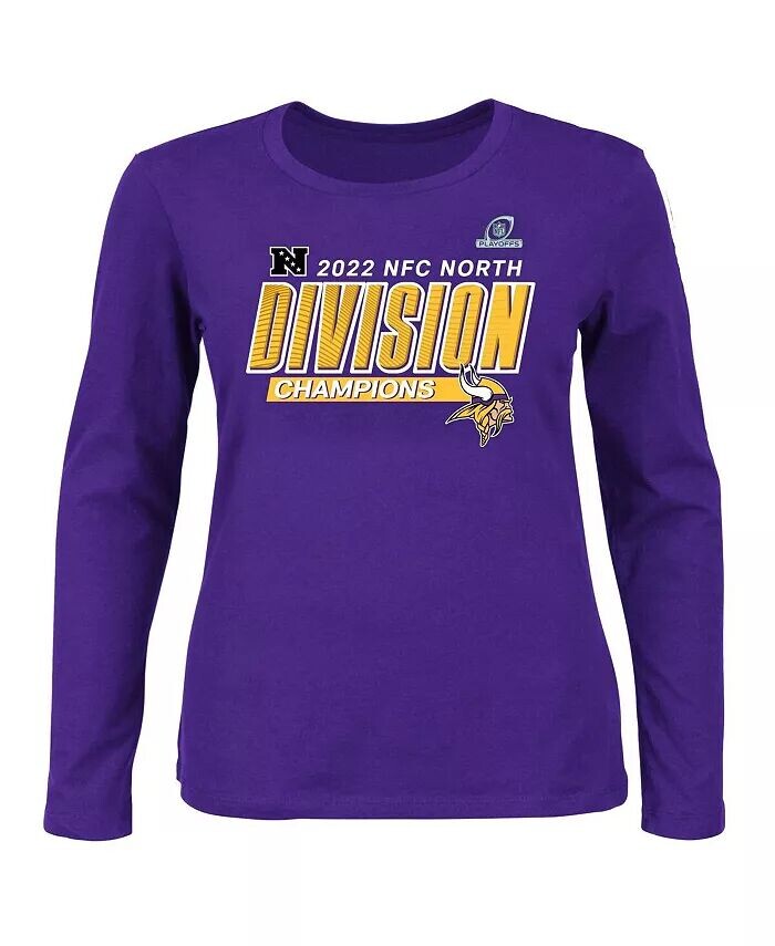 Женская фиолетовая футболка с длинным рукавом Minnesota Vikings размера плюс 2022 NFC North Division Champions Divide and Conquer Fanatics
Женская фиолетовая футболка с длинным рукавом Minnesota Vikings размера плюс 2022 NFC North Division Champions Divide and Conquer Fanatics