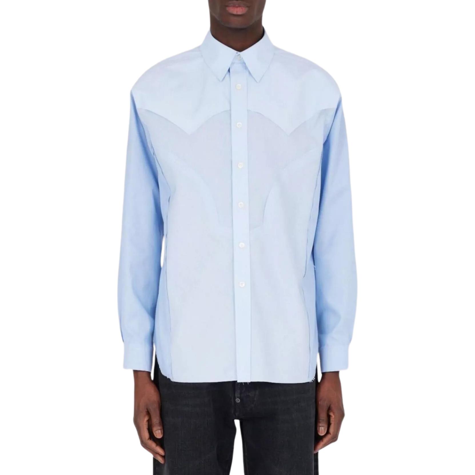 Полосатая рубашка Maison Margiela, синий
Полосатая рубашка Maison Margiela, синий