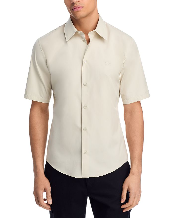 Облегающая рубашка с коротким рукавом Burberry, коричневый/бежевый
Облегающая рубашка с коротким рукавом Burberry, коричневый/бежевый