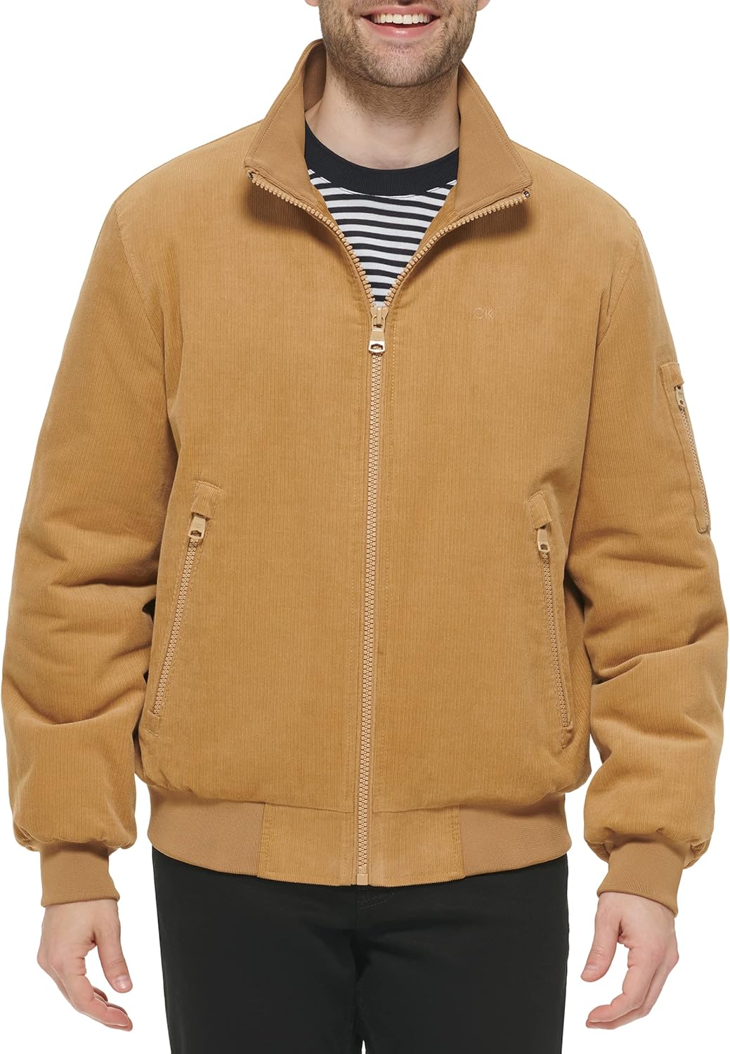 Calvin Klein mens Corduroy Bomber, Corduroy Tan
Calvin Klein mens Corduroy Bomber, Corduroy Tan
