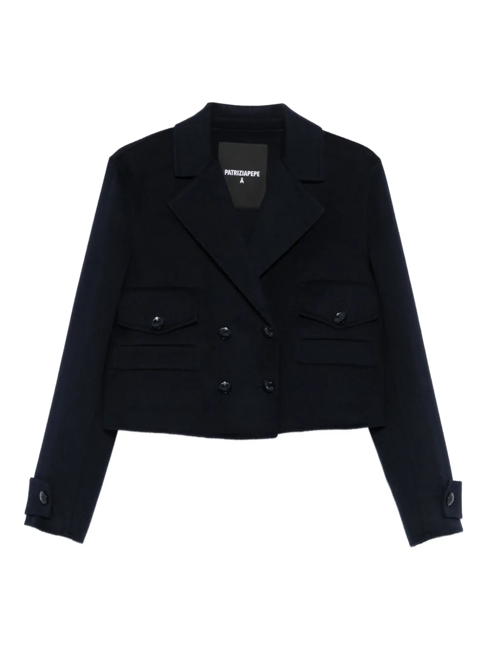 Двубортная куртка с карманами Patrizia Pepe, синий
Двубортная куртка с карманами Patrizia Pepe, синий