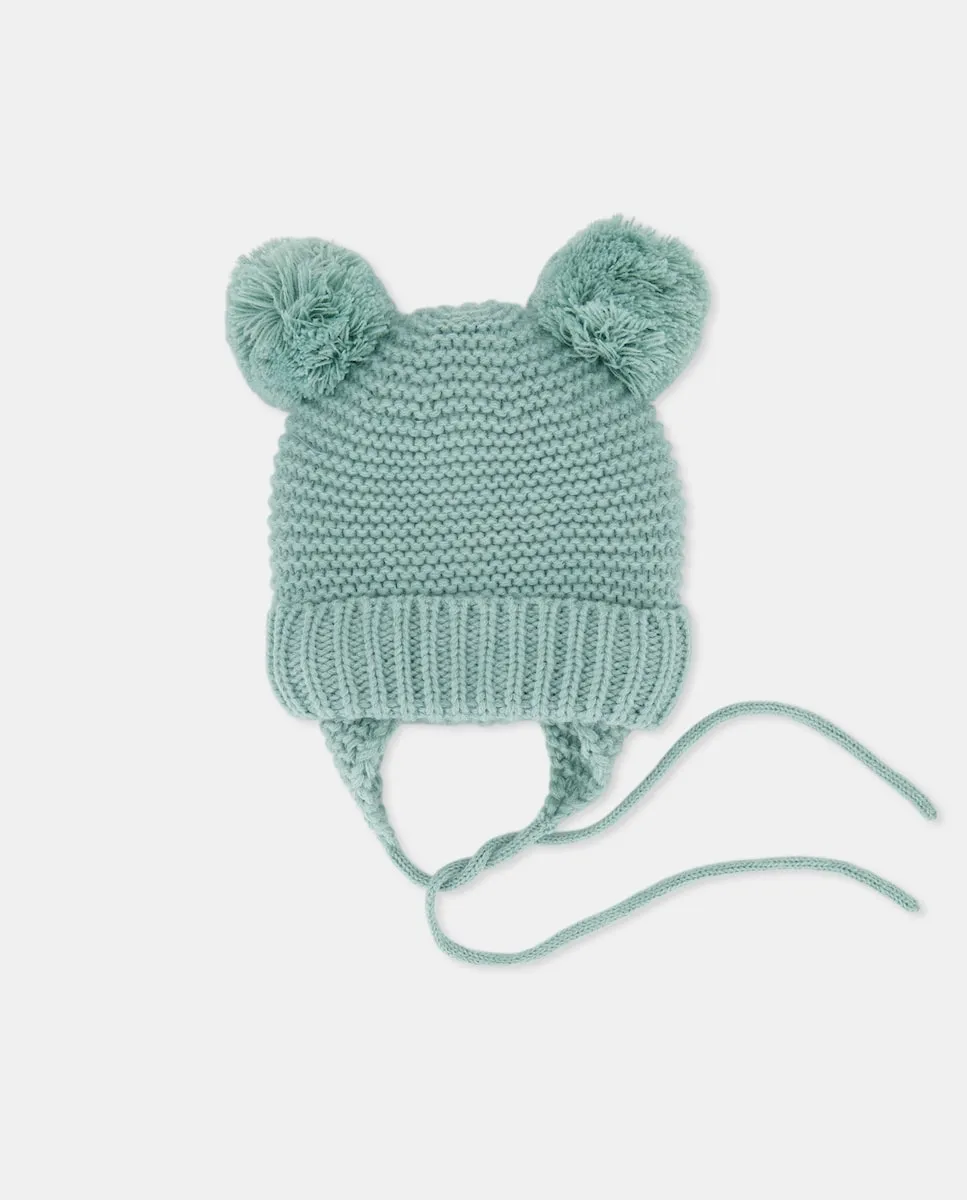 Детская однотонная вязаная шапочка два помпона Baby El Corte Inglés, светло-зеленый
Детская однотонная вязаная шапочка два помпона Baby El Corte Inglés, светло-зеленый