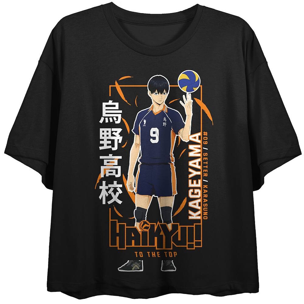 Укороченная футболка с рисунком аниме Haikyu для юниоров Licensed Character, черный
Укороченная футболка с рисунком аниме Haikyu для юниоров Licensed Character, черный