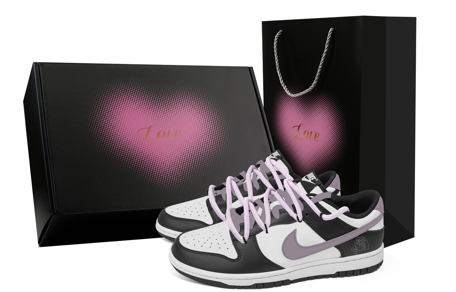 Nike Dunk Taro Tulip, Heart Box Abrasion Resistant Low top Skateboard Shoes Unisex Black
Nike Dunk Taro Tulip, Heart Box Abrasion Resistant Low top Skateboard Shoes Unisex Black