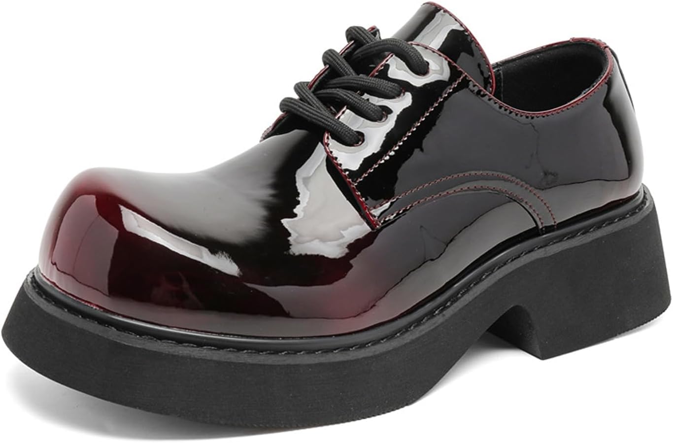 Мужские дерби из лакированной кожи с градиентом, большой круглый носок, модная шнуровка, массивный каблук, платформа, увеличивающая рост, туфли оксфорды для вечеринок, свадеб и повседневной носки Uzujbaa, красный
Мужские дерби из лакированной кожи с градиентом, большой круглый носок, модная шнуровка, массивный каблук, платформа, увеличивающая рост, туфли оксфорды для вечеринок, свадеб и повседневной носки Uzujbaa, красный