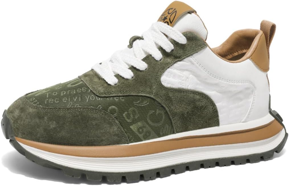 Дышащие комфортные туфли с нескользящей подошвой, повседневные мужские обувь с толстой подошвой, шнуровкой и массивной подошвой, кроссовки «папа» Lexamen, зеленый
Дышащие комфортные туфли с нескользящей подошвой, повседневные мужские обувь с толстой подошвой, шнуровкой и массивной подошвой, кроссовки «папа» Lexamen, зеленый