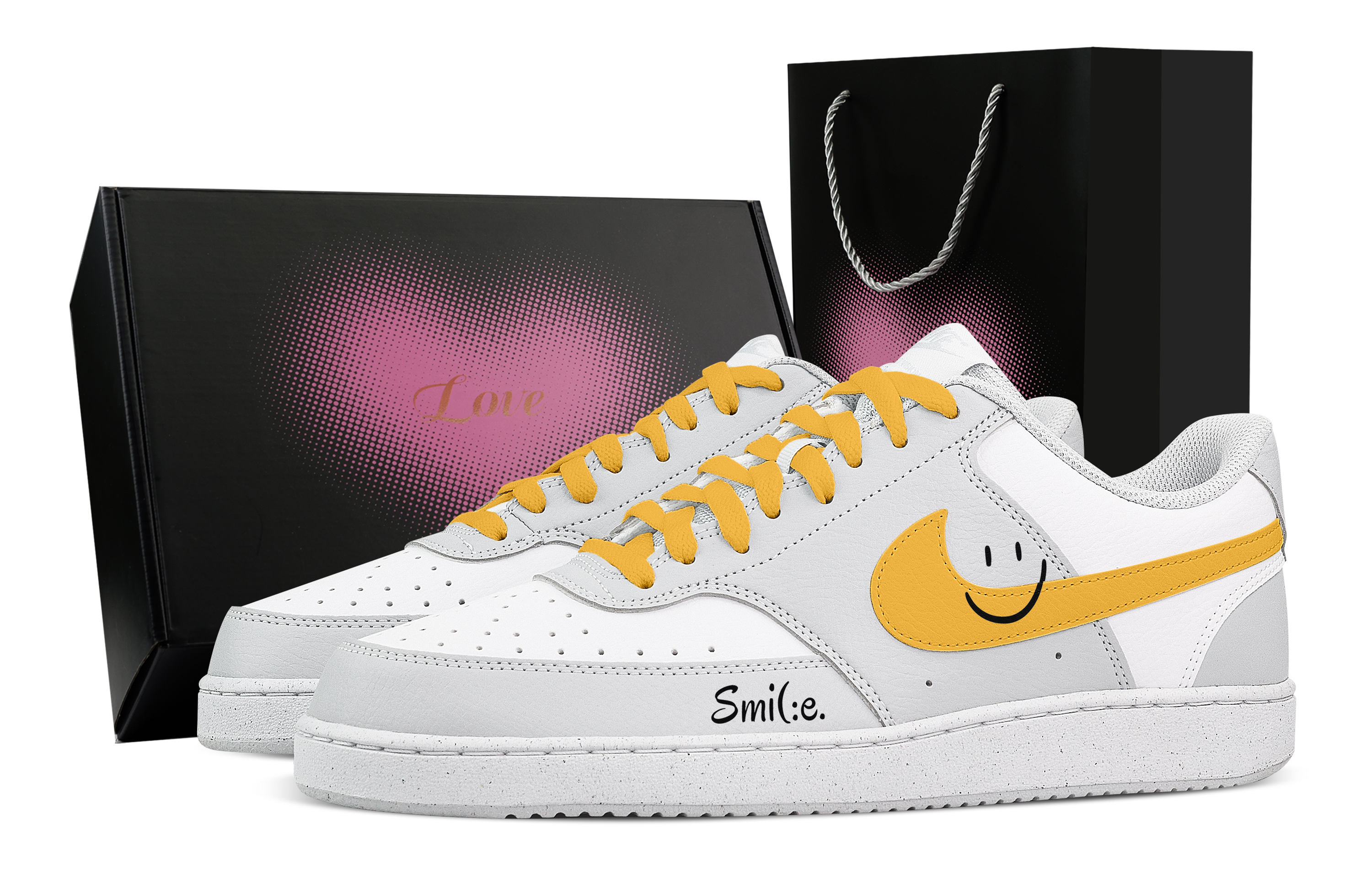 Nike Кроссовки Court Vision Smiley Face Smiley Heart Box, износостойкие, низкие, для скейтбординга, мужские, белые, желтые
Nike Кроссовки Court Vision Smiley Face Smiley Heart Box, износостойкие, низкие, для скейтбординга, мужские, белые, желтые
