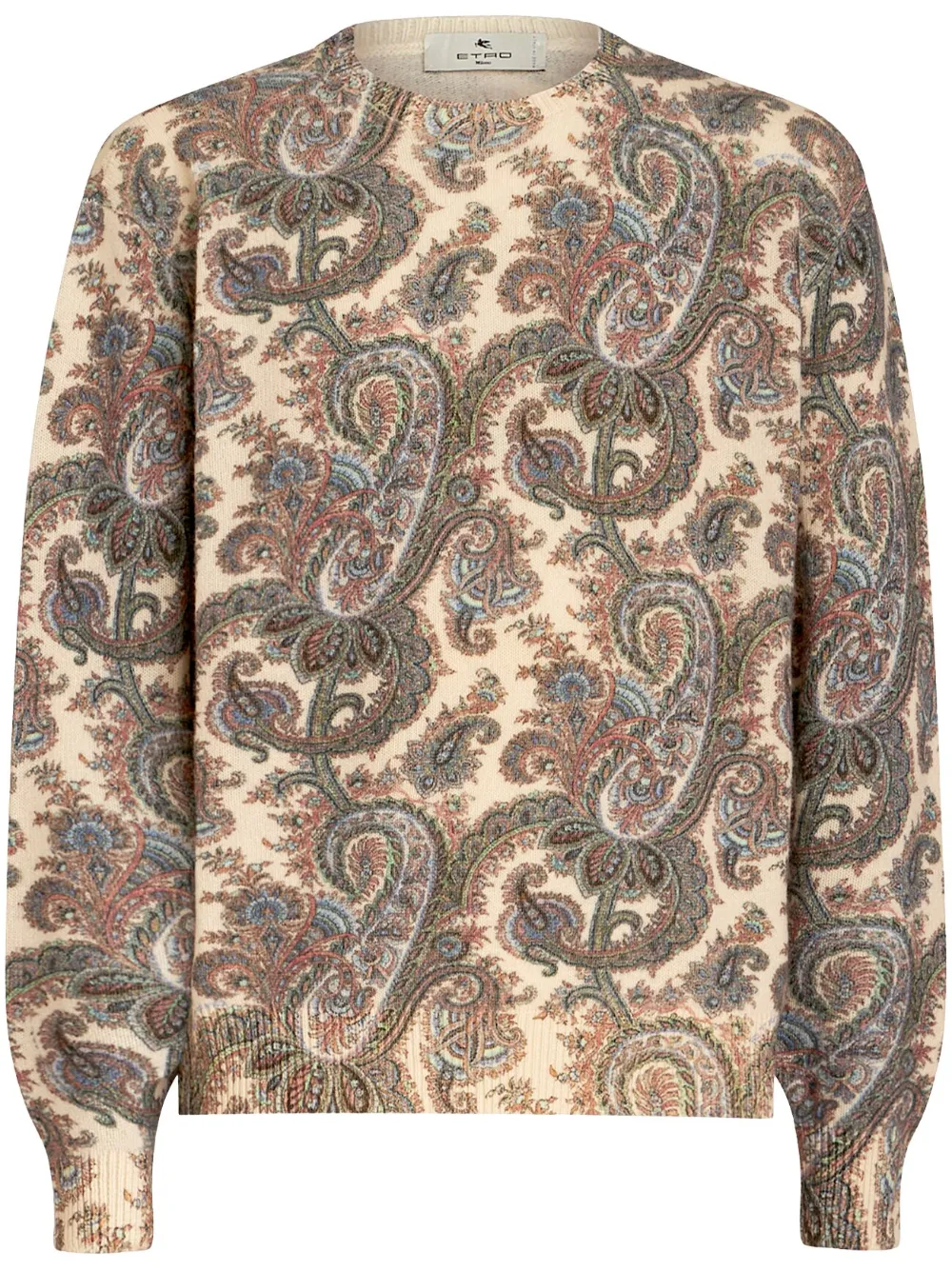 Шерстяной джемпер с принтом пейсли ETRO, нейтральный
Шерстяной джемпер с принтом пейсли ETRO, нейтральный