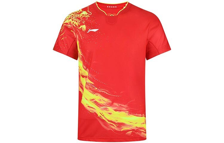 Футболка для настольного тенниса мужская вишнево-красная Lining, красный
Футболка для настольного тенниса мужская вишнево-красная Lining, красный