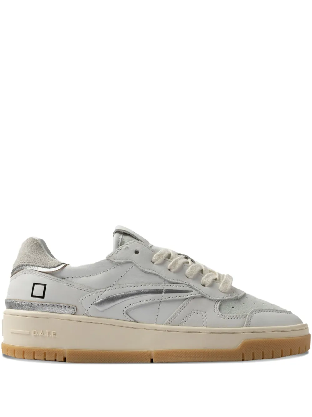 Кожаные кроссовки с контрастными деталями D.A.T.E., белый
Кожаные кроссовки с контрастными деталями D.A.T.E., белый