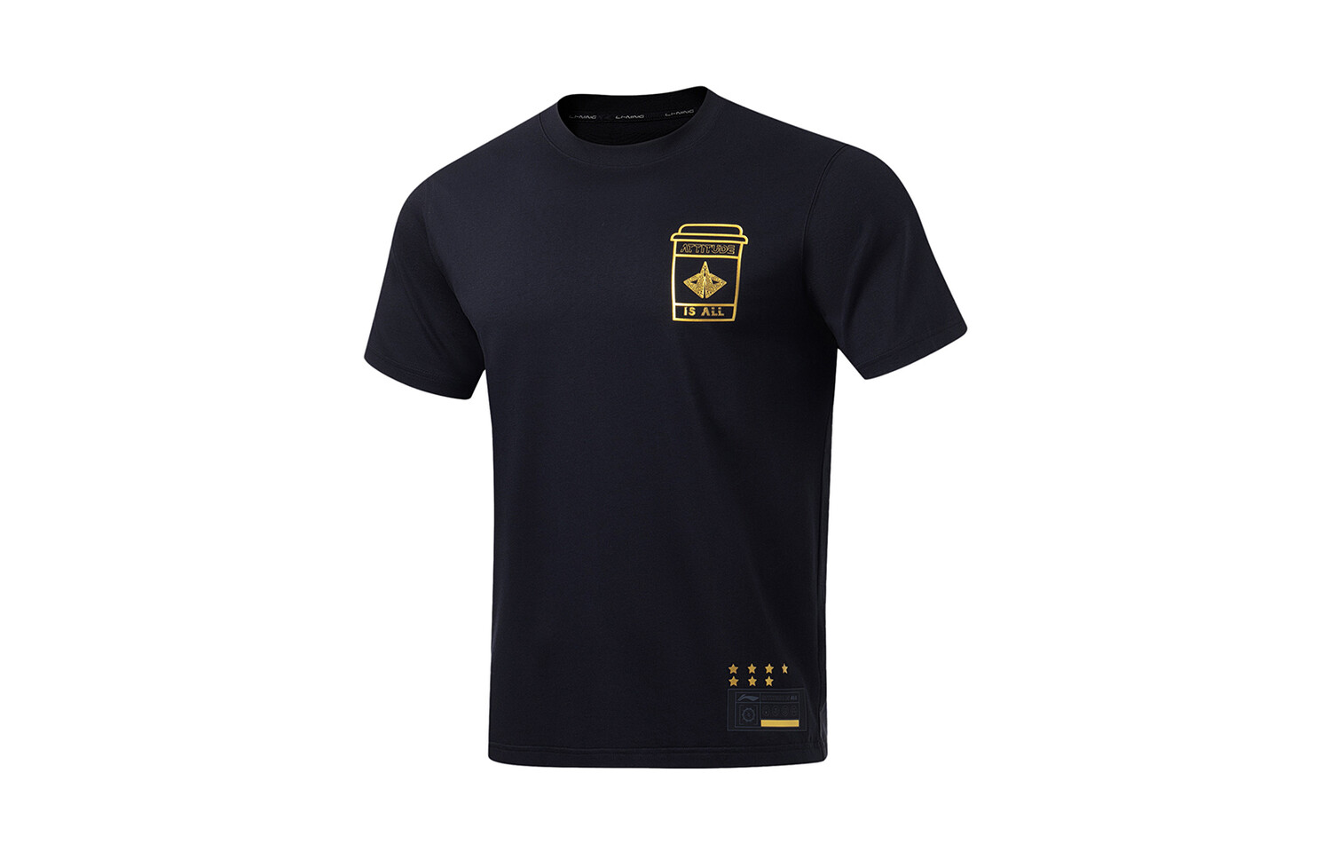 Спортивная баскетбольная коллекция футболка мужская черная Lining, черный
Спортивная баскетбольная коллекция футболка мужская черная Lining, черный