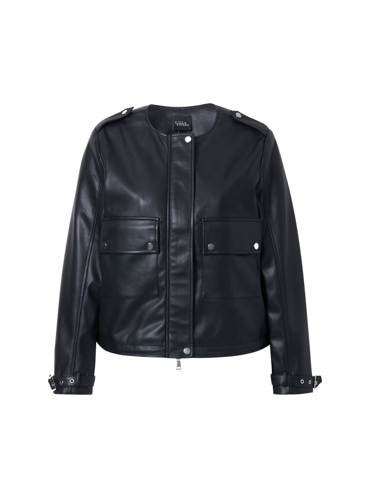 Кожаная куртка Ulla Popken, черный
Кожаная куртка Ulla Popken, черный