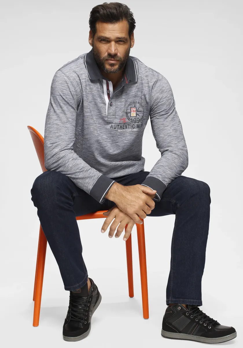 Рубашка-поло с длинными рукавами Man's World в крапинку, цвет Blau-Meliert
Рубашка-поло с длинными рукавами Man's World в крапинку, цвет Blau-Meliert