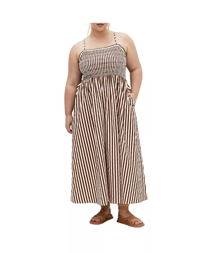 Платье макси Jolie Geo больших размеров CITY CHIC, коричневый
Платье макси Jolie Geo больших размеров CITY CHIC, коричневый