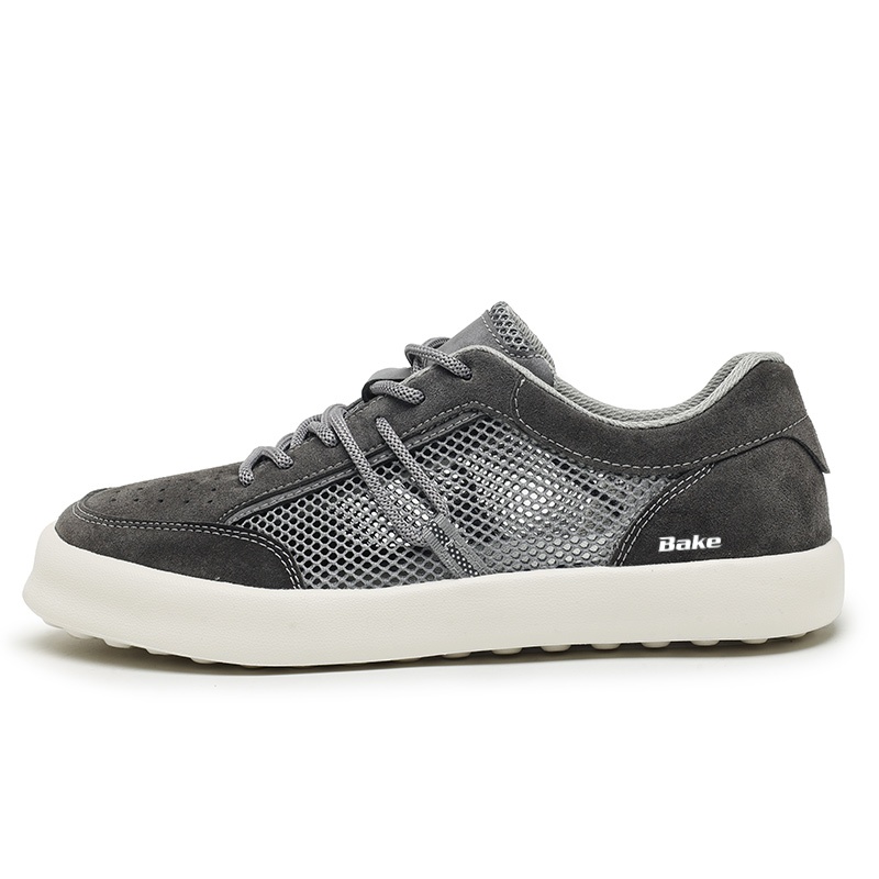 Дышащие и износостойкие низкие мужские кроссовки для скейтбординга BAKE, Gray 
Дышащие и износостойкие низкие мужские кроссовки для скейтбординга BAKE, Gray