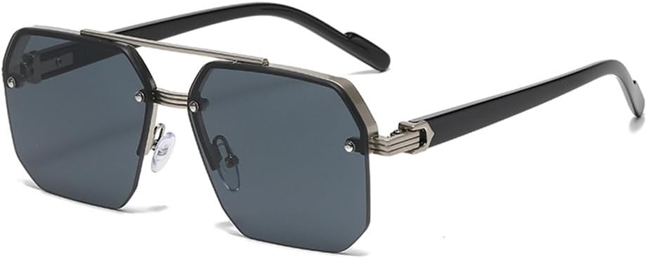 Солнцезащитные очки с двойной перемычкой, многоугольная оправа, модные металлические очки для уличной фотографии, высококачественные солнцезащитные очки HHZZYVY, Silver Black
Солнцезащитные очки с двойной перемычкой, многоугольная оправа, модные металлические очки для уличной фотографии, высококачественные солнцезащитные очки HHZZYVY, Silver Black