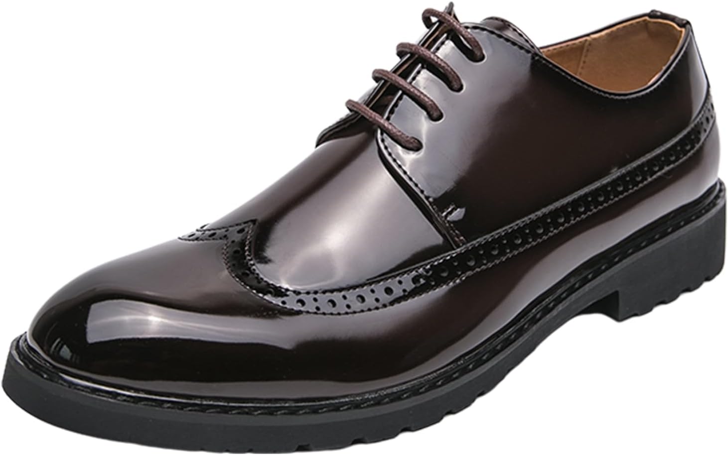 Мужские туфли ENJGU из лаковой кожи с крыльями, резным брогированием, оксфорды, модные классические туфли с круглыми носками, на шнуровке, низкие, ручная строчка, деловые формальные дерби, коричневый
Мужские туфли ENJGU из лаковой кожи с крыльями, резным брогированием, оксфорды, модные классические туфли с круглыми носками, на шнуровке, низкие, ручная строчка, деловые формальные дерби, коричневый