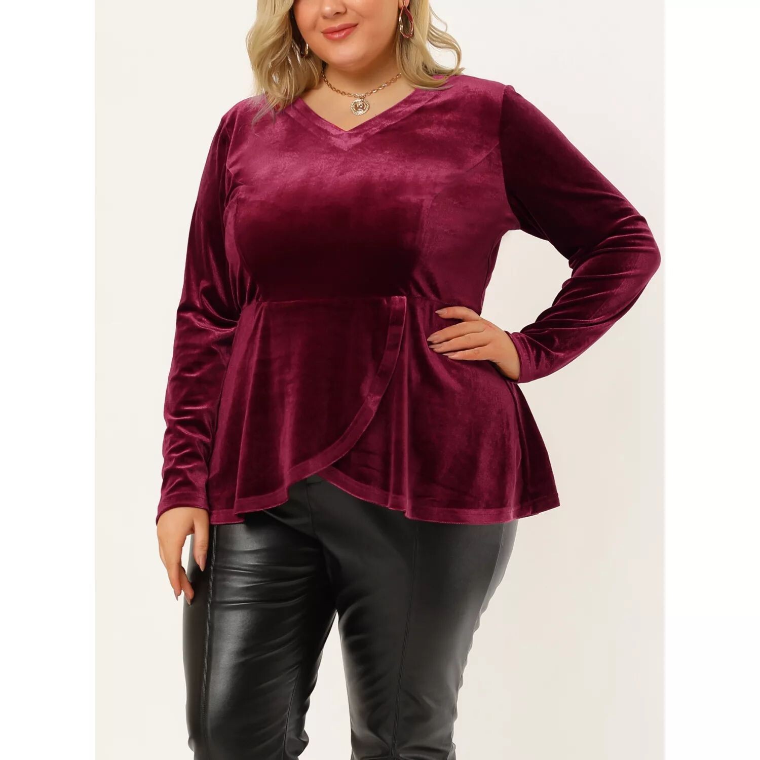 Женская зимняя фестивальная бархатная блузка Babydoll больших размеров с пышными формами Agnes Orinda, черный
Женская зимняя фестивальная бархатная блузка Babydoll больших размеров с пышными формами Agnes Orinda, черный