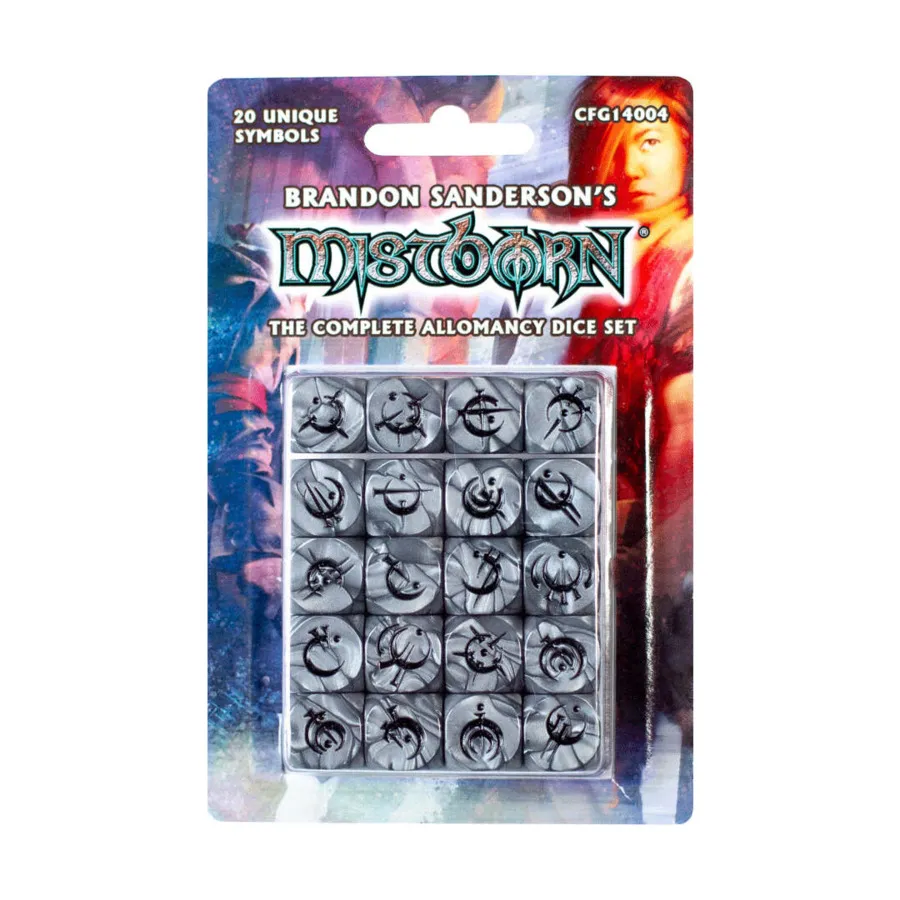 Полный набор кубиков алломантии «Рожденный туманом» (20), Brandon Sanderson's Mistborn
Полный набор кубиков алломантии «Рожденный туманом» (20), Brandon Sanderson's Mistborn