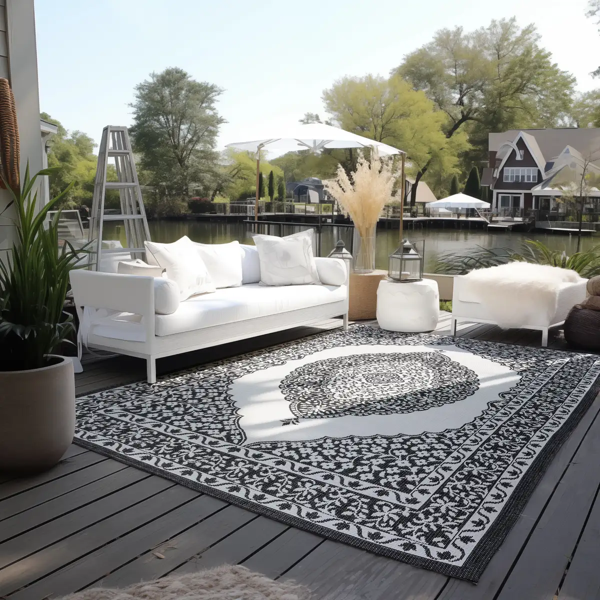 Ковер ELLE DECORATION "Meekly, Interior and Outdoor", прямоугольный, плоского переплетения, для интерьера и улицы, современный, двусторонний ковер, балкон, гостиная 120х170 см, черный
Ковер ELLE DECORATION "Meekly, Interior and Outdoor", прямоугольный, плоского переплетения, для интерьера и улицы, современный, двусторонний ковер, балкон, гостиная 120х170 см, черный