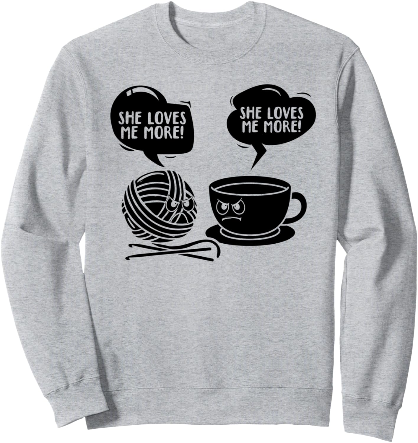 Забавная толстовка с надписями, связанными крючком Funny Crochet Quotes, серый
Забавная толстовка с надписями, связанными крючком Funny Crochet Quotes, серый