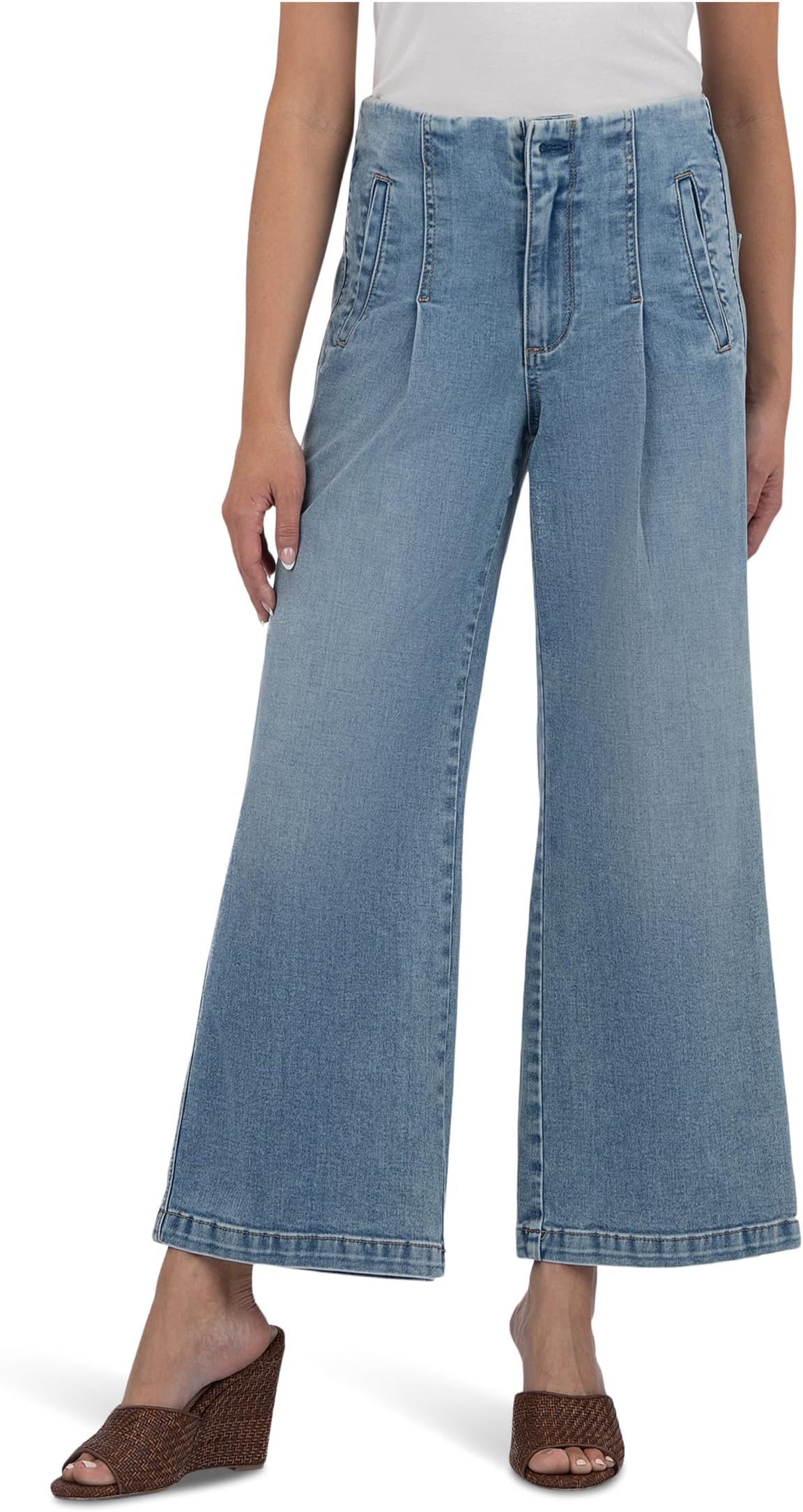 Джинсы KUT from the Kloth Meg High Rise Wide Leg With Front Welt, Medium Wash
Джинсы KUT from the Kloth Meg High Rise Wide Leg With Front Welt, Medium Wash