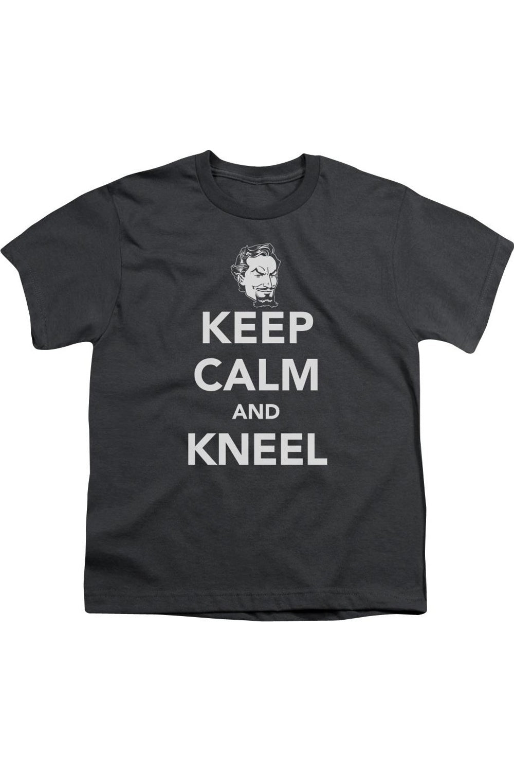 DC Comics Футболка с принтом "Keep Calm And Kneel" для детей Gildan, Charcoal 
DC Comics Футболка с принтом "Keep Calm And Kneel" для детей Gildan, Charcoal