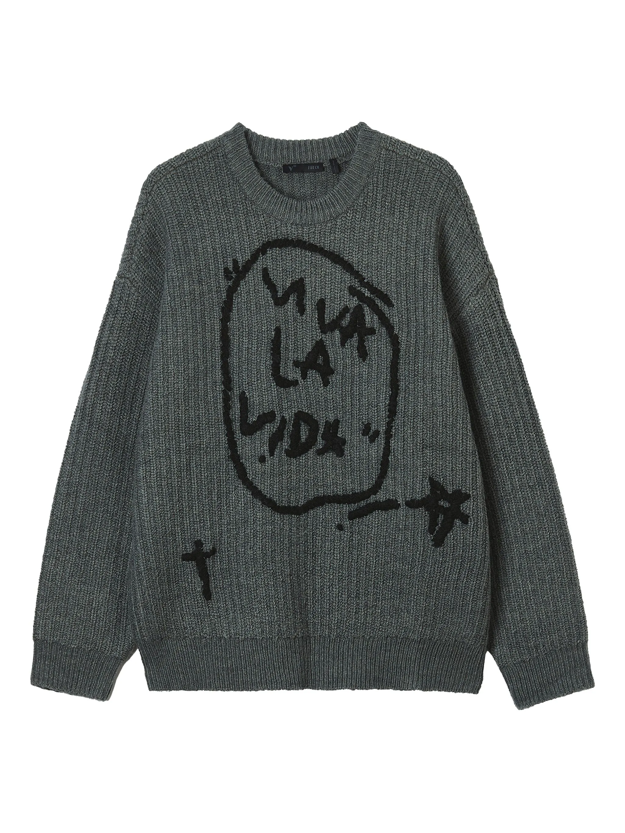 Свитер в рубчик с круглым вырезом Five Cm, серый
Свитер в рубчик с круглым вырезом Five Cm, серый