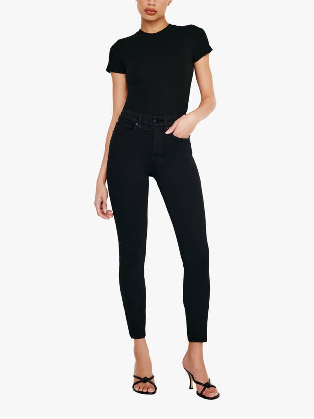 Укороченные джинсы для хороших ног Good American, черный
Укороченные джинсы для хороших ног Good American, черный