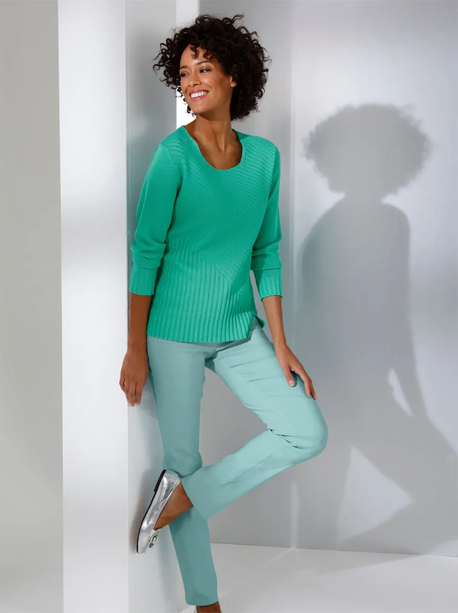 CREATION L PREMIUM вязаный свитер "Свитер из хлопка с лиоцеллом", зеленый
CREATION L PREMIUM вязаный свитер "Свитер из хлопка с лиоцеллом", зеленый