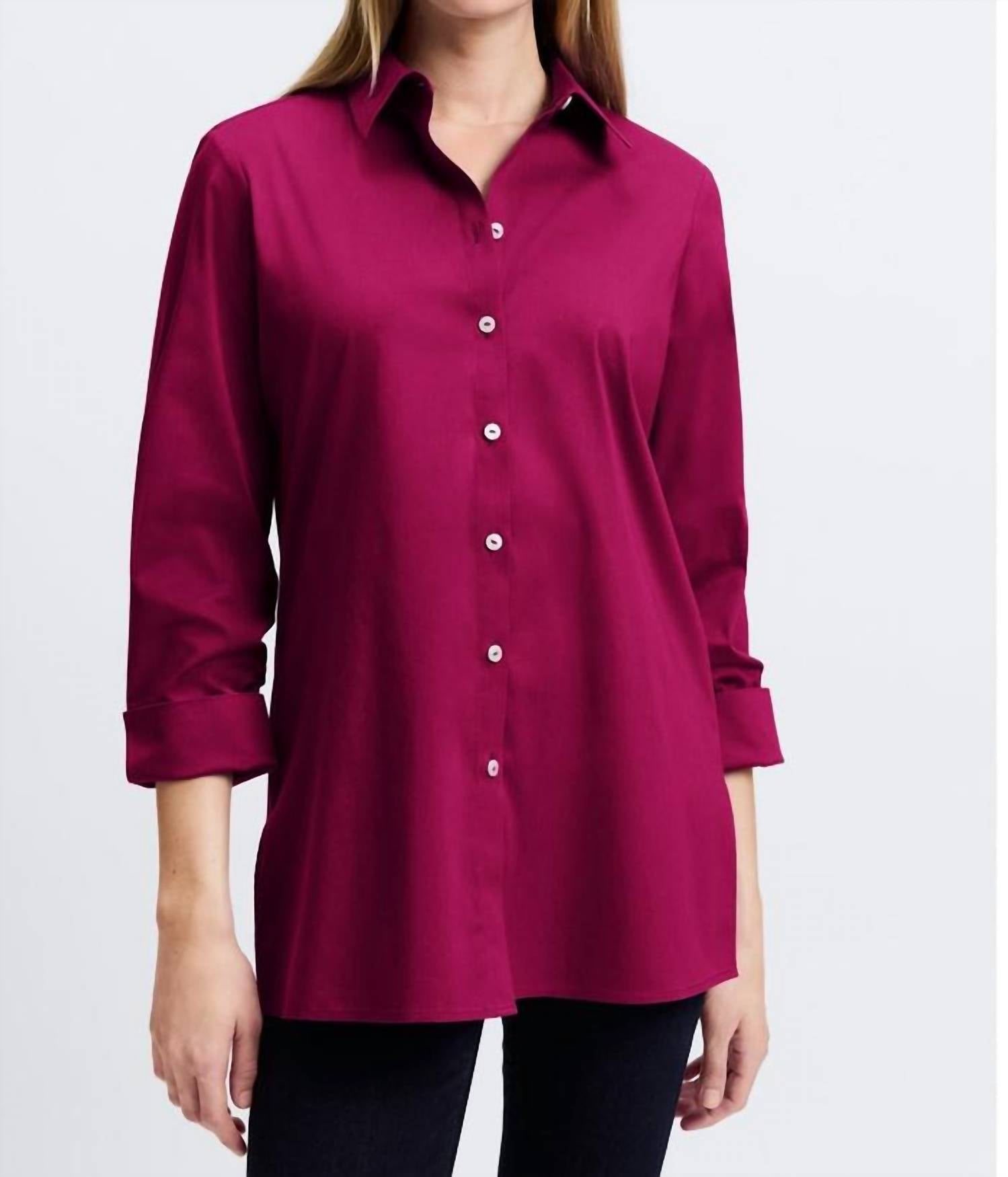 Рубашка Evelyn No Iron Stretch с рукавом 3/4 цвета сангрия Foxcroft, цвет sangria
Рубашка Evelyn No Iron Stretch с рукавом 3/4 цвета сангрия Foxcroft, цвет sangria