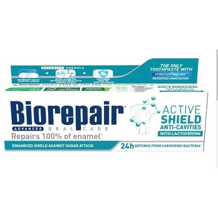 Зубная паста Biorepair Active Shield 75 мл Berren
Зубная паста Biorepair Active Shield 75 мл Berren