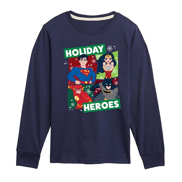 Футболка с длинным рукавом Justice League Holiday Heroes для мальчиков 8-20 Licensed Character, Navy
Футболка с длинным рукавом Justice League Holiday Heroes для мальчиков 8-20 Licensed Character, Navy