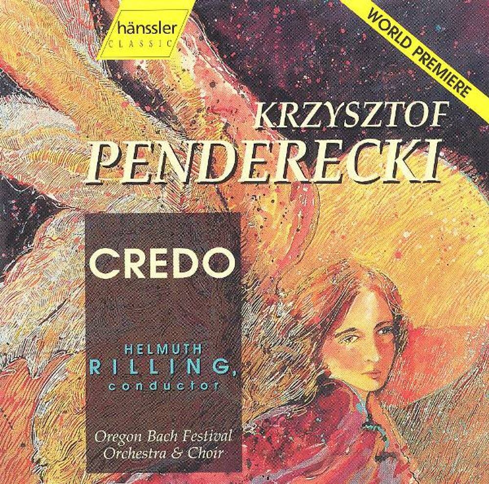 Диск CD Penderecki: Credo - Krzysztof Penderecki, Helmuth Rilling, Oregon Bach Festival Orchestra, Oregon Bach Festival Choir
Диск CD Penderecki: Credo - Krzysztof Penderecki, Helmuth Rilling, Oregon Bach Festival Orchestra, Oregon Bach Festival Choir