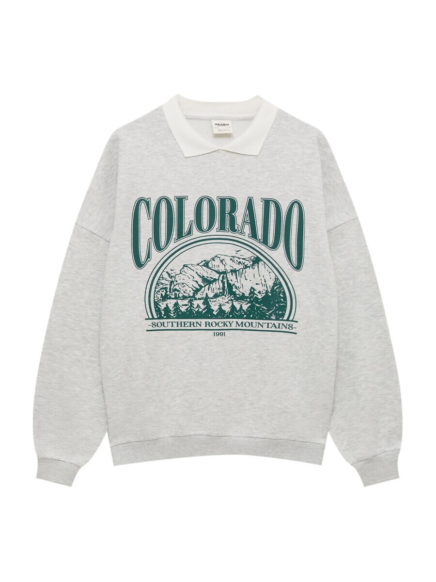 Толстовка Pull&Bear, пятнистый серый
Толстовка Pull&Bear, пятнистый серый
