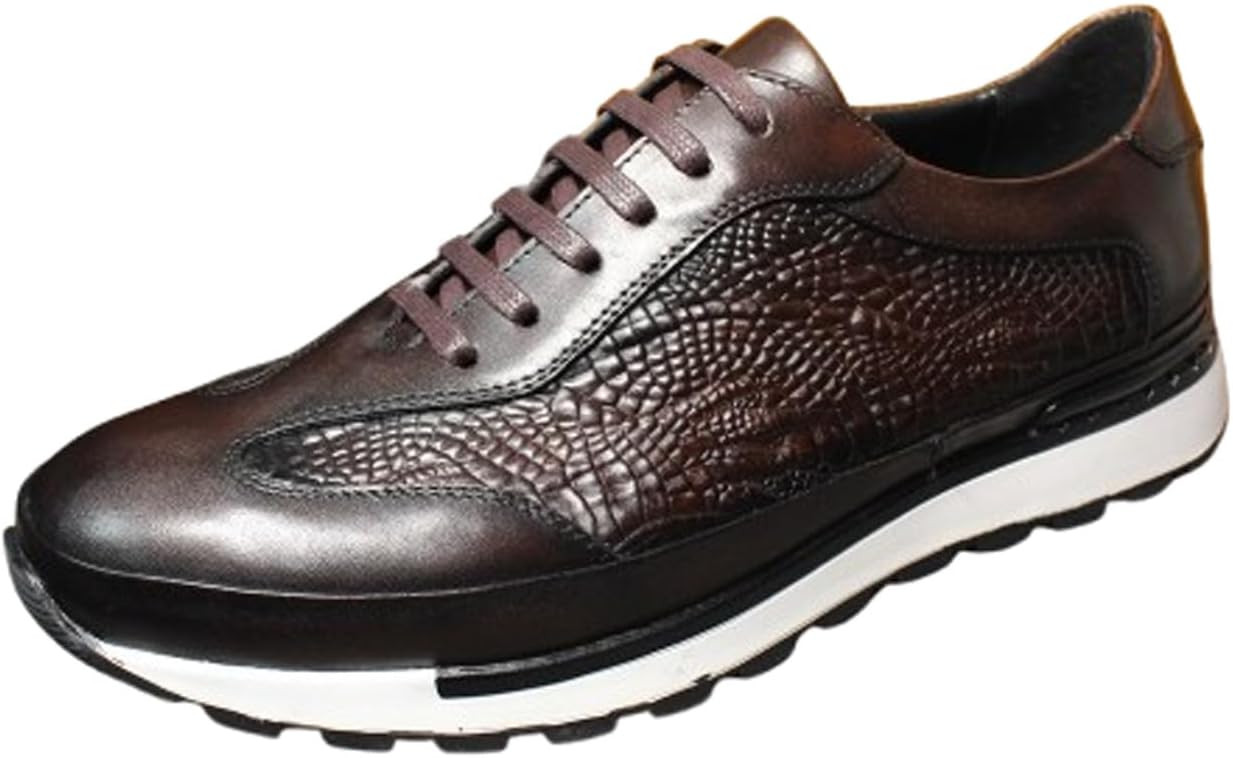 Мужские кроссовки Santimon - повседневная обувь из натуральной кожи с панелями под крокодила, удобные кеды для работы и повседневной носки, Coffee
Мужские кроссовки Santimon - повседневная обувь из натуральной кожи с панелями под крокодила, удобные кеды для работы и повседневной носки, Coffee