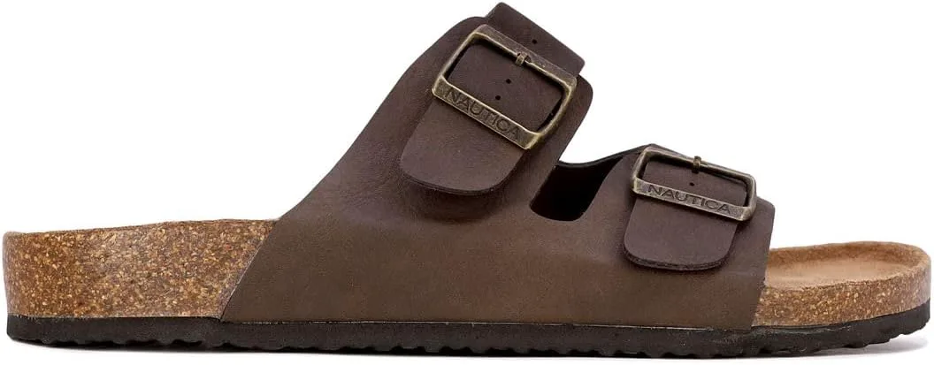 Мужские сандалии Nautica - повседневные шлепанцы с 2 регулируемыми пряжками и пробковой стелькой для максимального комфорта и стиля (обычная/широкая посадка, большой размер), коричневый
Мужские сандалии Nautica - повседневные шлепанцы с 2 регулируемыми пряжками и пробковой стелькой для максимального комфорта и стиля (обычная/широкая посадка, большой размер), коричневый