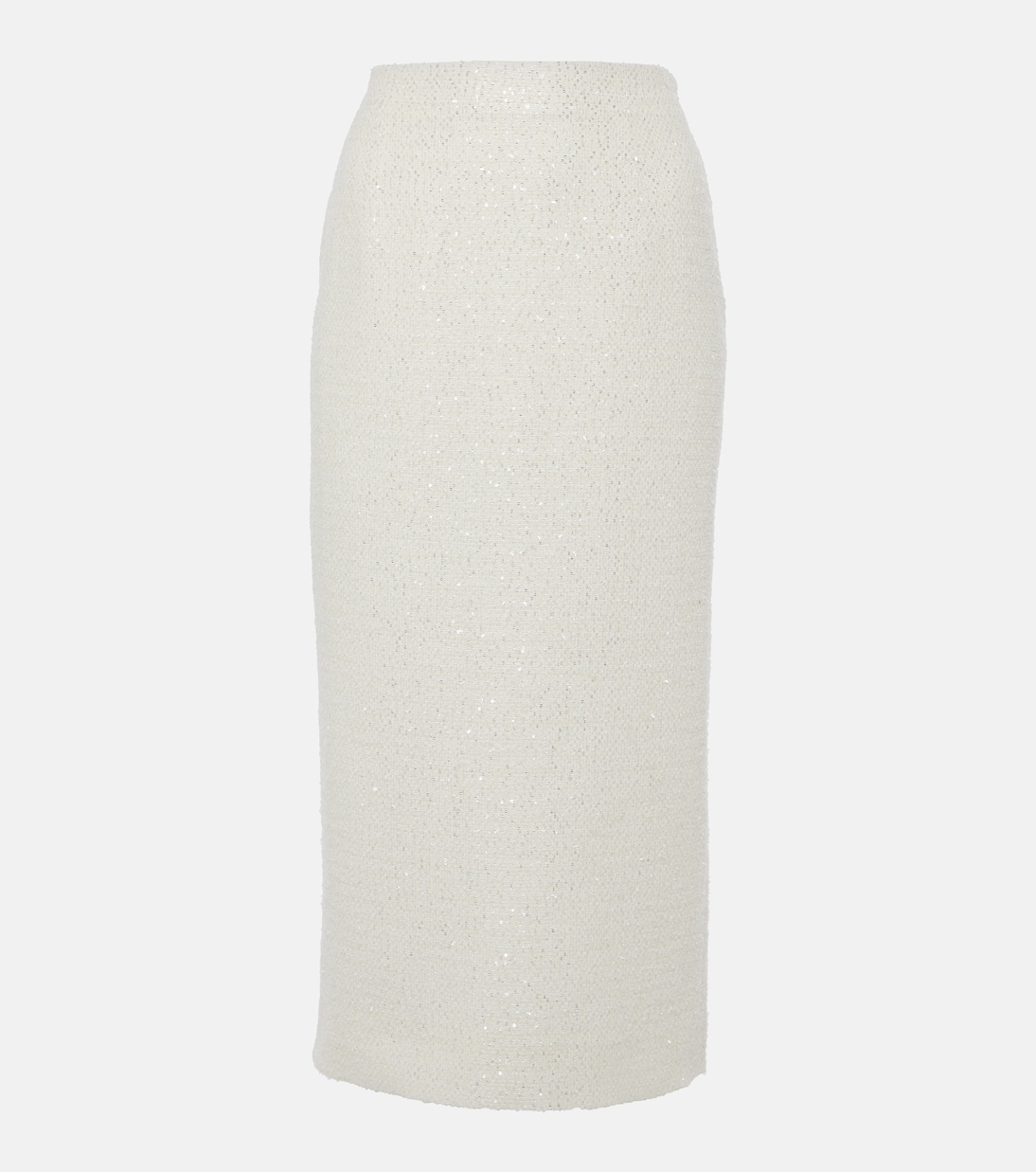 Юбка миди из твида с пайетками Alessandra Rich, белый
Юбка миди из твида с пайетками Alessandra Rich, белый