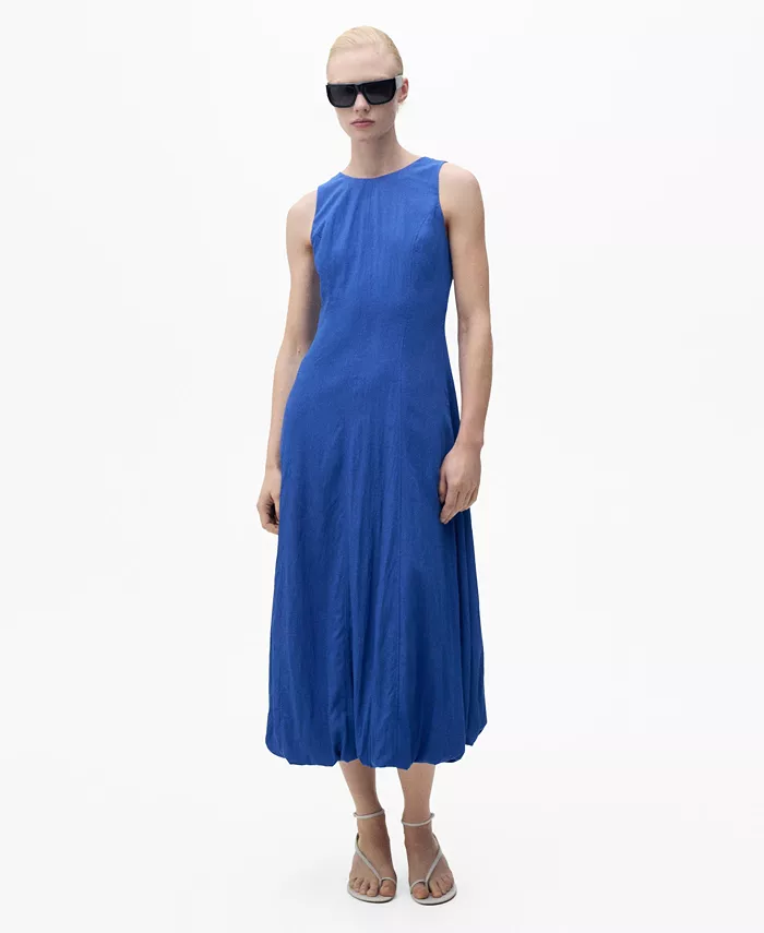 Женское миди-платье с присборенным подолом MANGO, синий
Женское миди-платье с присборенным подолом MANGO, синий